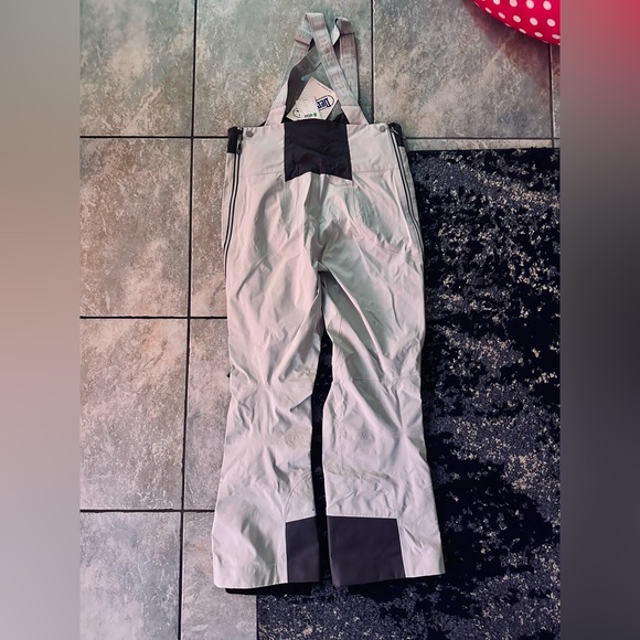 Stio Gortex Gray and Black Dermizax Bib Pants - Picture 3 of 4